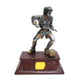 Resinfigur Damen-Fu�ball H=14cm