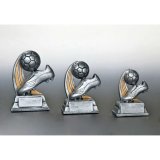 Resinfigur Fuballschuh + Ball