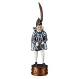Resinfigur Karnevalsprinz Fasching blau 28 cm