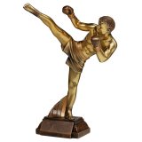 Resinfigur Kickboxen H. 290mm