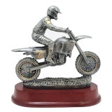 Resinfigur Motocross H=22 cm