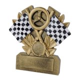 Resinfigur Motorsport Zielflagge 135 mm