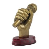 Resinfigur Musik Mikrofon 17,5 cm