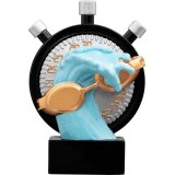 Resinfigur Schwimmen H. 122mm