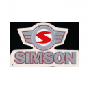 SIMSON Logo Silber-Rot