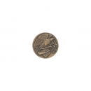 Schtzenabzeichen, 19 mm, bronzefarbig, mit Sicherheitsnadel