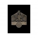 Schtzenabzeichen, 30 mm, bronzefarbig, mit Sicherheitsnadel