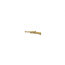 Schtzenabzeichen, Gewehr 17 mm, vergoldet, mit langer Nadel