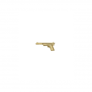 Schtzenabzeichen, Pistole 15 mm  vergoldet, mit langer...