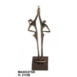 Skulptur Die Verbindung 21 cm auf Marmorsockel