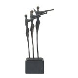 Skulptur - Eine gute Steigerung  250 mm auf Marmorsockel