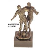 Skulptur Fuball duell 25 cm