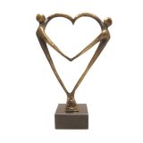 Skulptur Herz f�r einander 16 cm inkl. Gravur