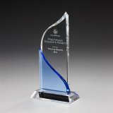 Slide Kristallglas Award 220mm inkl. Gravur