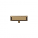 Spange, 37 x 12 mm  bronzebarbig mit Sicherheitsnadel...