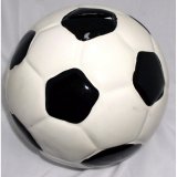 Spardose Fussball D=150mm schw./w abschliebar