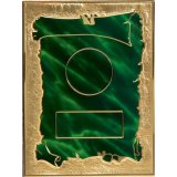 Targa gr�n-gold 20x15cm f�r5cm