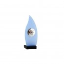 Trophe Budget  - Flag Trophy 230 mm,  Preis ist incl.Text & Logogravur, keine weiteren Kosten