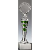 Troph�e silber-gr�n H255mm Marmor 65x30mm wei�