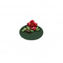 Trschild Rose grn 9 x 8 cm