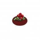 Trschild Rose rot 9 x 8 cm