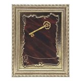 �bergabeschl�ssel Taga gold-rot/braun 24x19 cm  inkl....