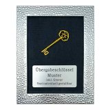 �bergabeschl�ssel silber 24x19 cm