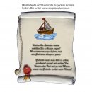 Urkunde Decoramic ist in drei Gren lieferbar. Motiv Fischerboot