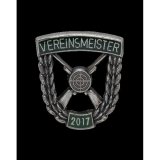 Vereinsmeisterabzeichen 29 mm, altsilberfarbig, mit...