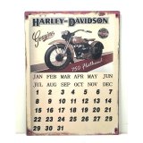 Wandschild Jahreskalender Harly Davidson Antik Eisen...