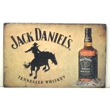 Wandschild(Gestanzt) Eisen Whisy Jack Daniels L.40 cm...