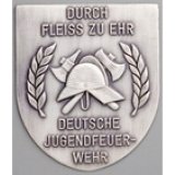 Wappen 75x65mm geprgt Feuerwehr Dt.Jugendfeuerweh