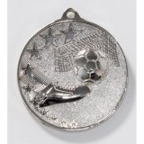 Zamak-Medaille Fußball Ø50mm silber 26 Gramm / Stärke 5mm