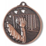 Zamak-Medaille Handball 45mm bronze 18 Gramm