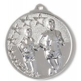 Zamak-Medaille Leichtathletik Ø45mm silber 18 Gramm