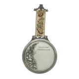 Zinnmedaillon Herzlichen Glckwunsch mit Band D=165mm...