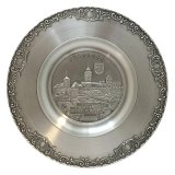 Zinnteller 23 cm Nrnberg, Wandteller