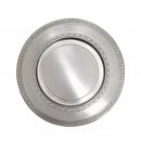 Zinnteller Deko inkl. Gravur Antik-Silber 270 mm