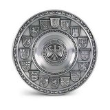 Zinnteller Deutschland, Wandteller D.26cm