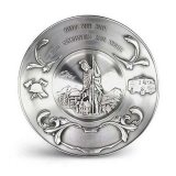 Zinnteller Feuerwehr, St.Florian Wandteller 24cm