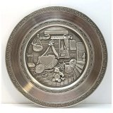 Zinnteller Geburtenteller D=23,5cm inkl. Gravur