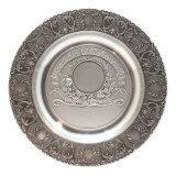 Zinnteller Herzlichen Glckwunsch fr 50mm-Emblem D=225mm...