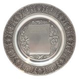 Zinnteller Herzlichen Gückwunsch inkl. Gravur D=230