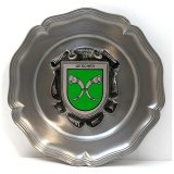 Zinnteller Wappen Stadt Gescher D.23cm