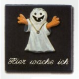 Spr�cheschild 10x10 cm Hier wache ich