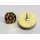 Anstecker 16 mm gold 15mm Emblem mit Clipverschlu