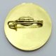 Anstecker  26mm gold 25mm Emblem nach Ihrer Vorlage Sicherheitsnadel ab 10 Stck