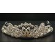 Diadem versilbert  14 x 5,51 cm