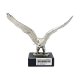 Figur Adler H=17 cm Silberfarben Metall