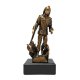 Figur Feuerwehr Feuerwehrmann mit Leiter H=19cm